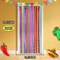 2 Pack Mexican Fiesta Rainbow Foil Curtain Backdrops – Tinsel Fringe Streamers (3.3 x 6.6 ft) – Cinco de Mayo Party Decorations, Taco Bar, Posada & Carnival Photo Booth Background – Perfect for Mother's Day Card Making Displays